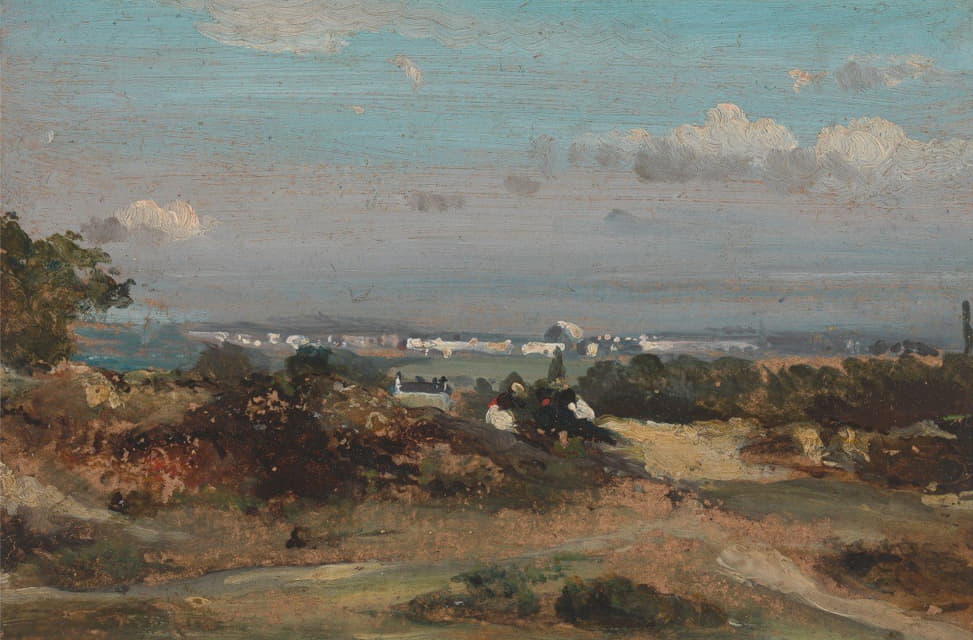 Frederick Waters Watts - A View in Suffolk