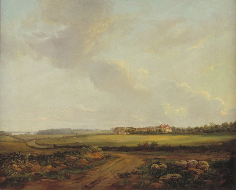 Johan Christian Dahl - View of Engelholm at Præstø in Zealand