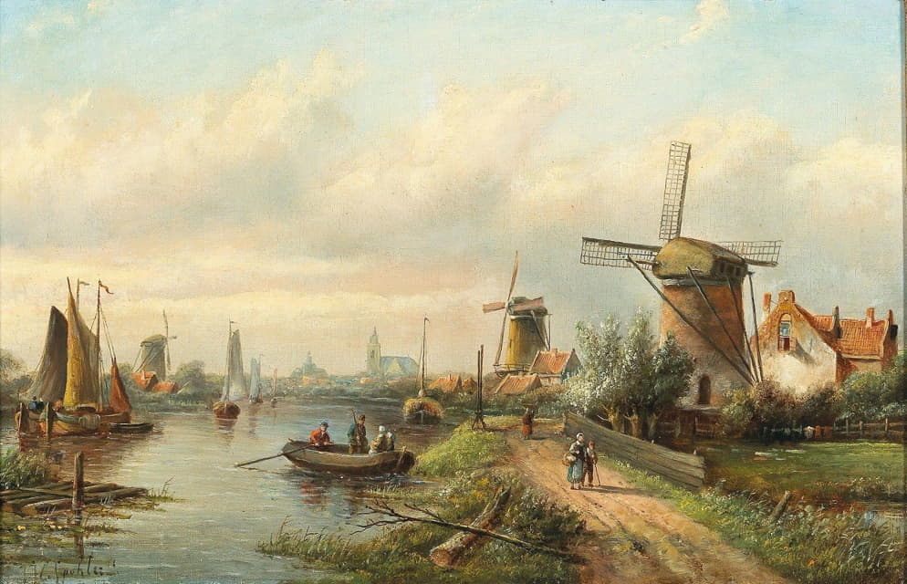 荷兰河流景观