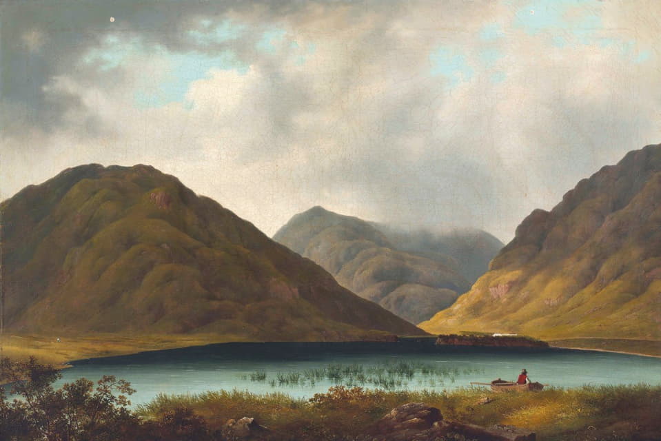 芬恩湖和德尔菲山庄的景色