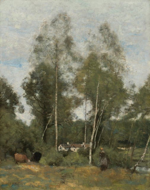 Jean-Baptiste-Camille Corot - Clairière Du Bois Pierre, Aux Evaux, Prés Château-Thierry