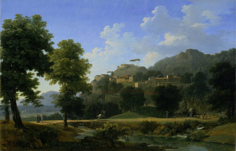 Jean-Victor Bertin - Italian Landscape (Le Paysage d’Italie)