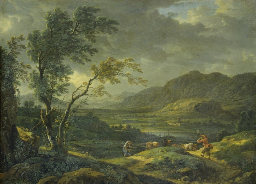 JOHANN FRANCISCUS ERMELS - Landscape after a Thunderstorm