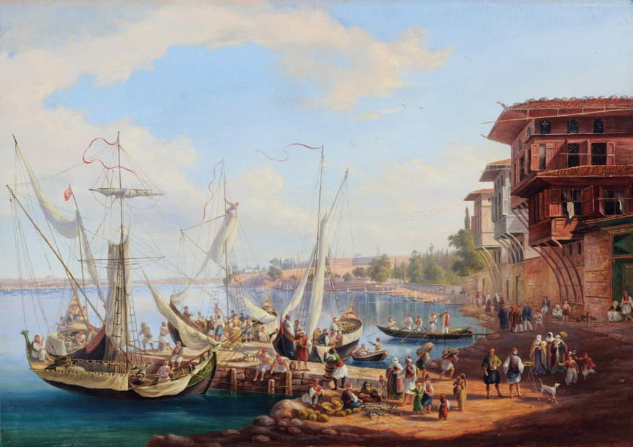 Johann Jakob Falkeisen - View of the Bosporus