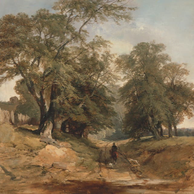 John Middleton - A Landscape with a Horseman