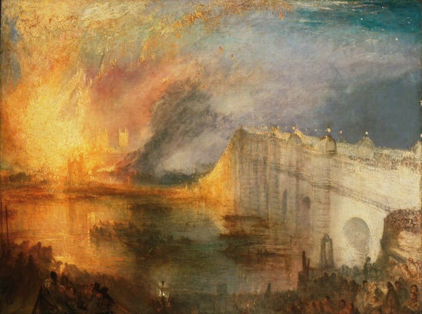 焚烧上议院和下议院，1834年10月16日
