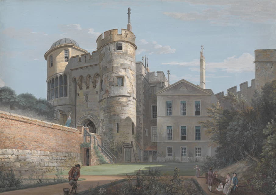 Paul Sandby - The Norman Gate and Deputy Governor’s House