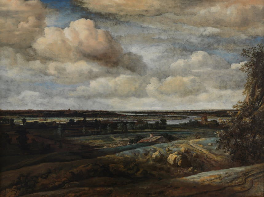 Philips Koninck - Dutch Panorama Landscape with a Distant View of Haarlem