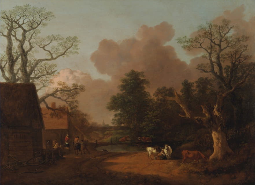 Thomas Gainsborough - Landscape with Milkmaid
