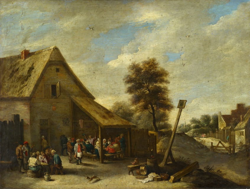 Anonymous - Farmers Outside of a Tavern