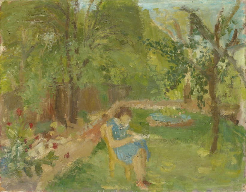 Walter Kurt Wiemken - Girl in the Garden