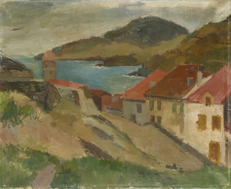 Walter Kurt Wiemken - View from Fort Miradou in Collioure