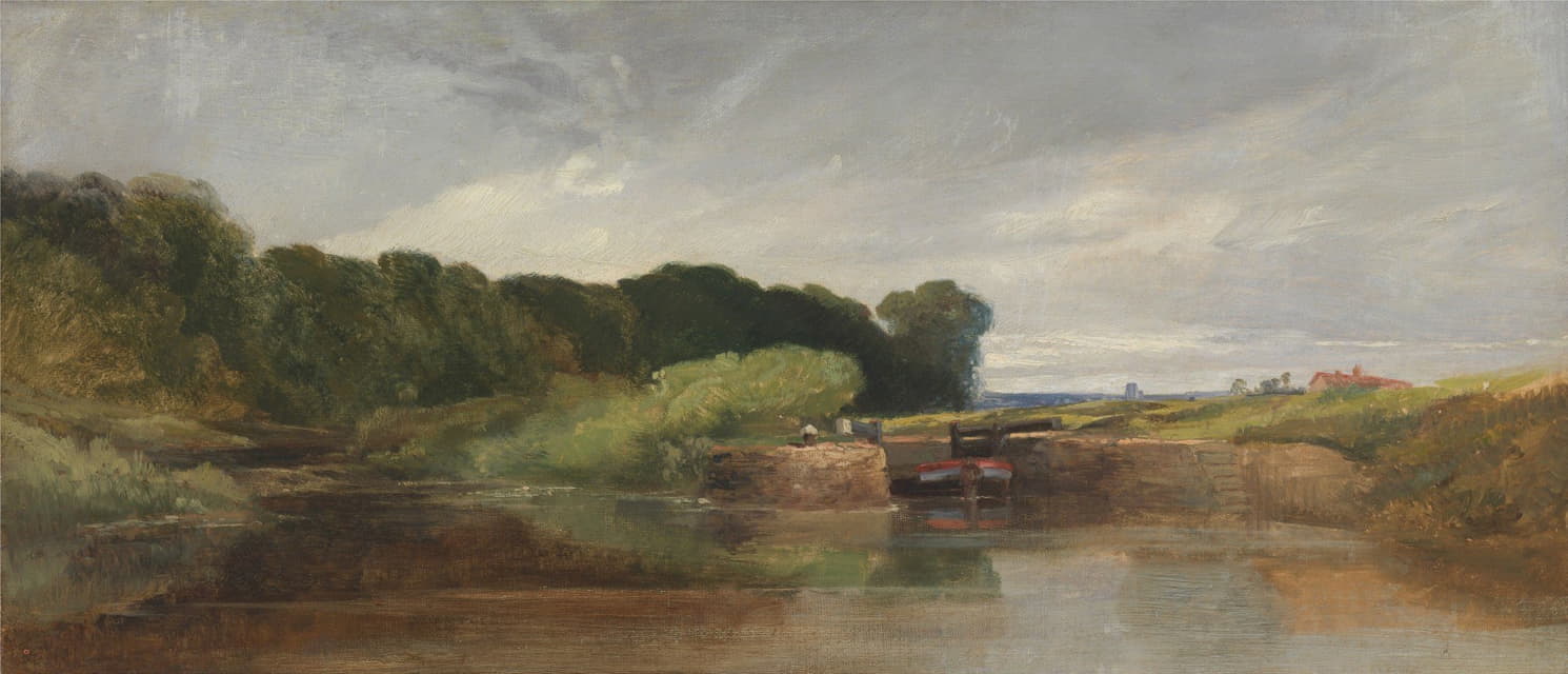 William James Müller - Hanham Lock on the Avon