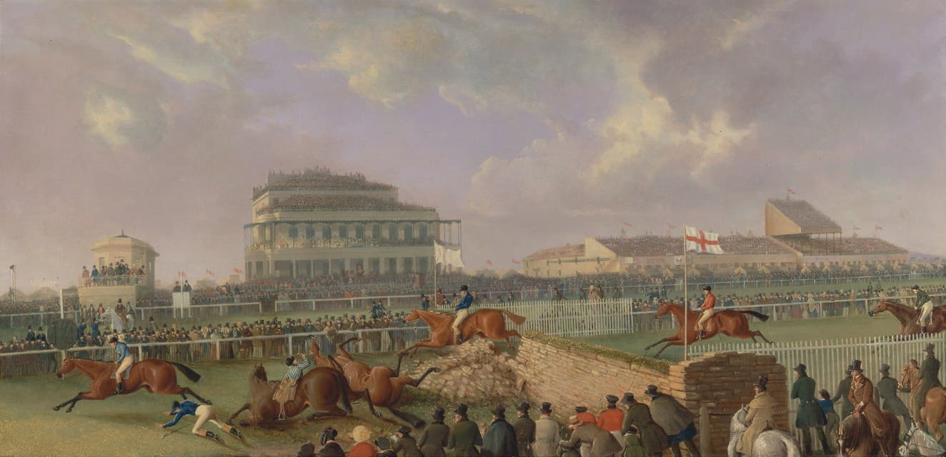 William Tasker - The Liverpool and National Steeplechase at Aintree, 1843