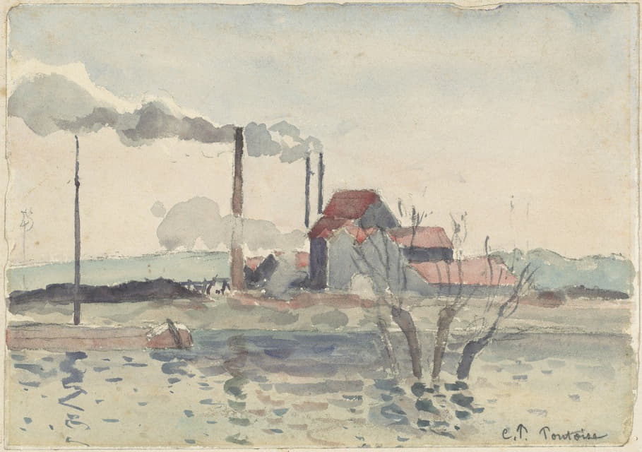 Camille Pissarro - Factory on the Oise at Pontoise