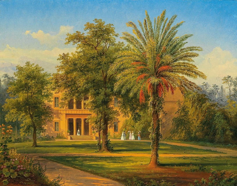 Longin Christianowitsch Fricke - Rome, A View of Villa Torlonia