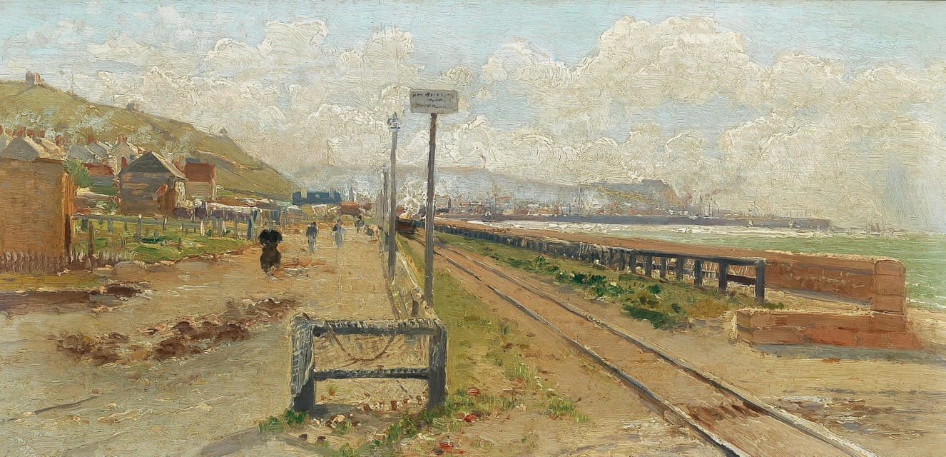 Theodor Von Hörmann - Uferbahn auf Jersey