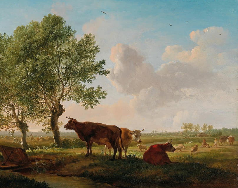 Balthasar Paul Ommeganck - Cattle in the Meadow