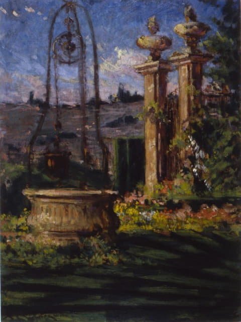 James Carroll Beckwith - In the Gardens of the Villa Palmieri