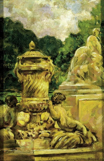 James Carroll Beckwith - Jardin de la Fontaine at Nimes
