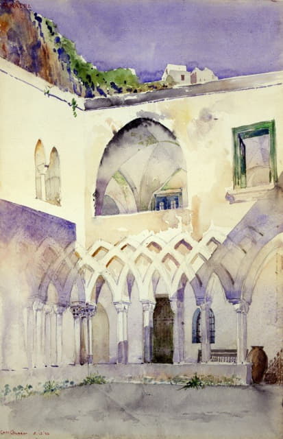 Cass Gilbert - Courtyard, Capucine Monastery, Amalfi
