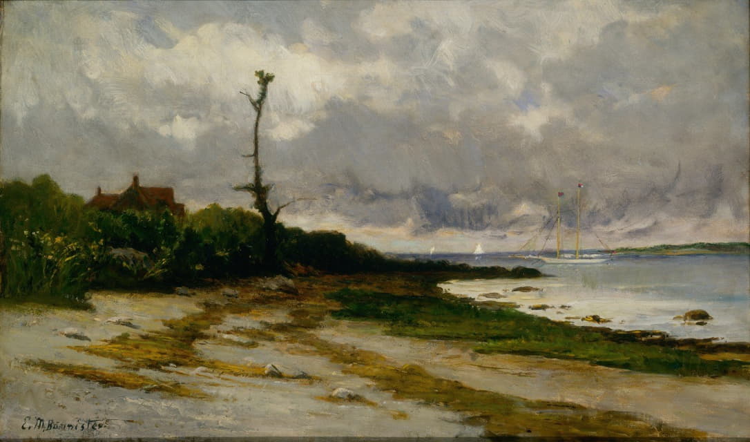 Edward Mitchell Bannister - Landscape near Newport,R. I.