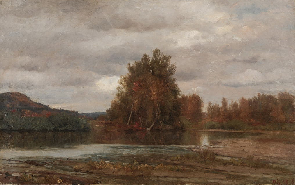 Jasper Francis Cropsey - Gray Day on the Esopus