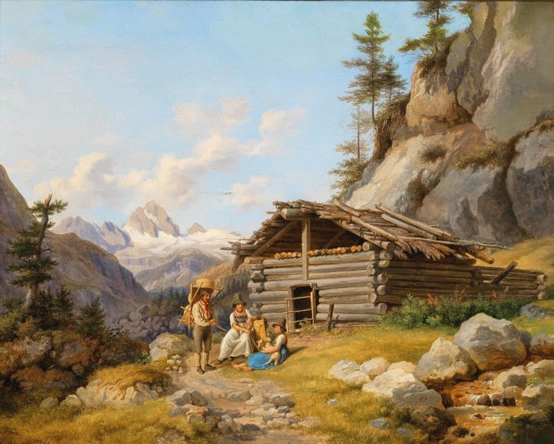 Johann Philipp Heinel - On the Alpine Pastures