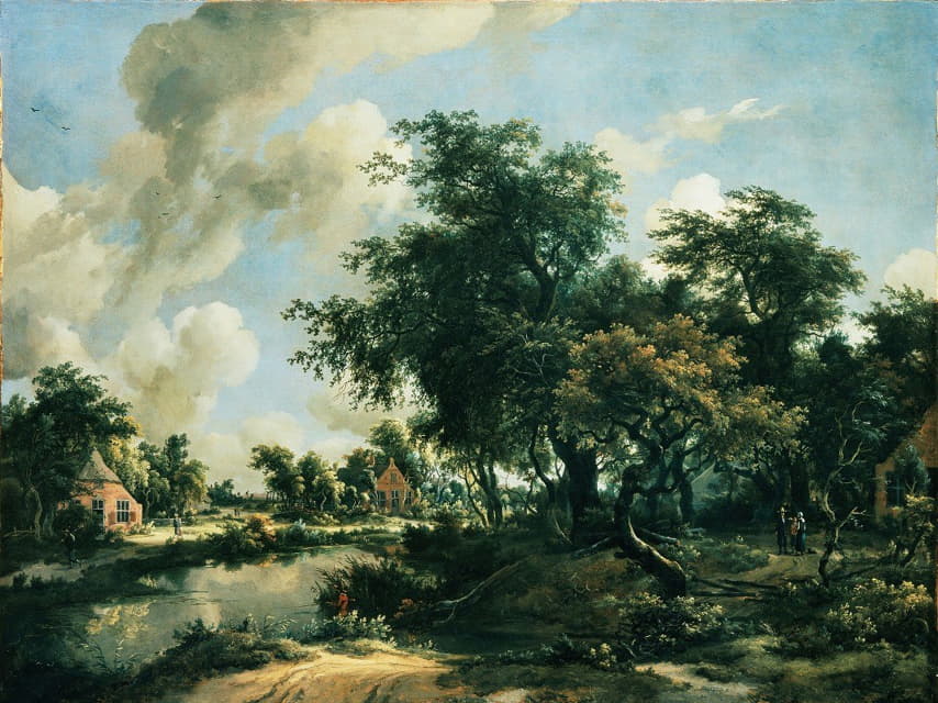 Meindert Hobbema - A Stormy Landscape