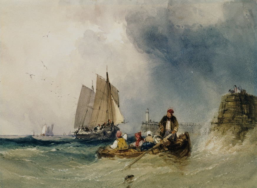 William Callow - Entering Harbour