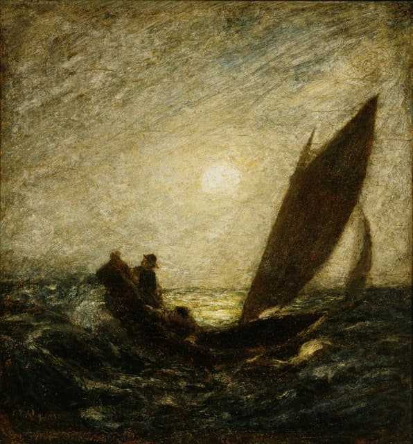 Albert Pinkham Ryder - With Sloping Mast And Dipping Prow