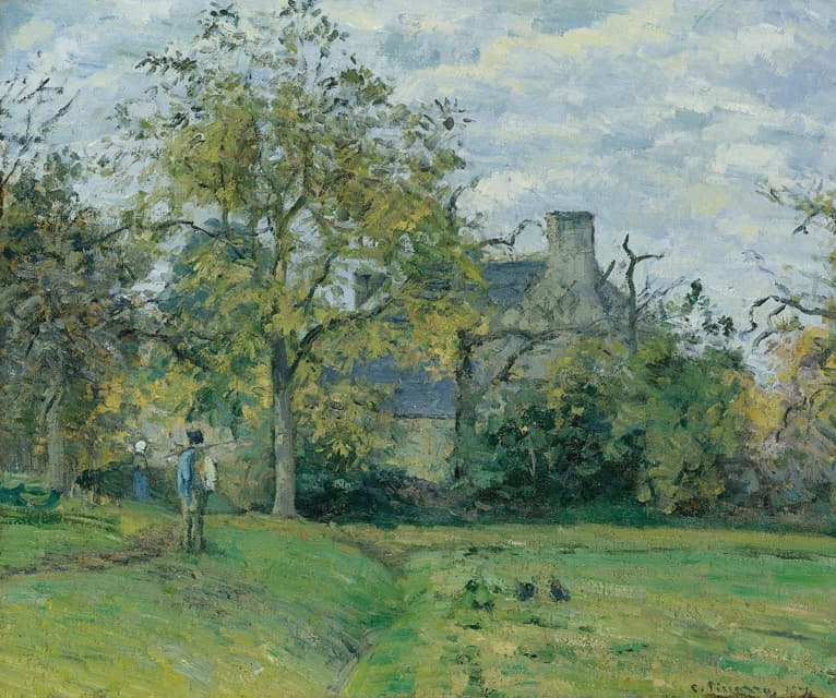 Camille Pissarro - La Maison De Piette À Montfoucault