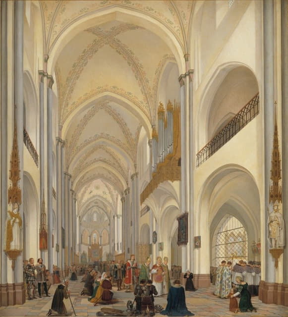 Ditlev Martens - The Interior Of Roskilde Cathedral