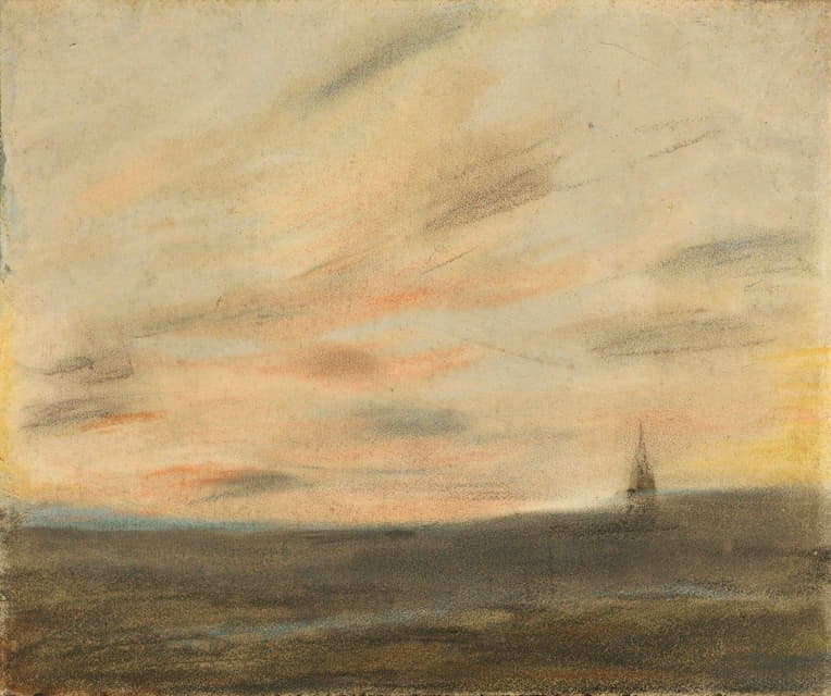 Eugène Delacroix - Study Of The Frépillon Sky