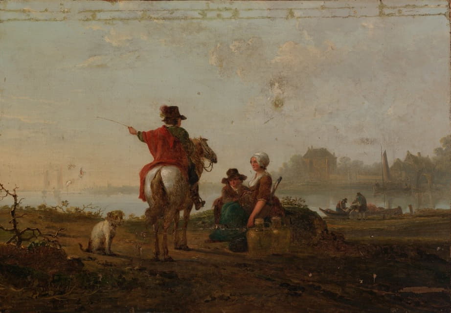 Jacob van Strij - Landscape With Figures