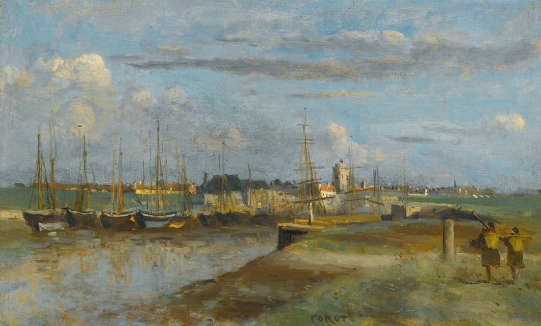 Jean-Baptiste-Camille Corot - Dunkerque; L’arrière-Port