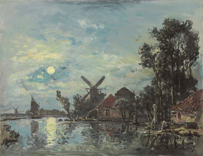 荷兰河口的月光