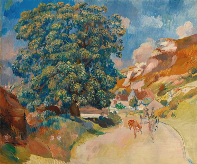 Pierre-Auguste Renoir - Le Grand Arbre Au Bord De La Route