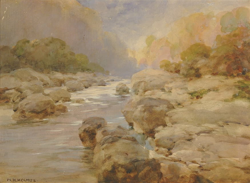 William Henry Holmes - Unmodified Rock Creek, About 1910