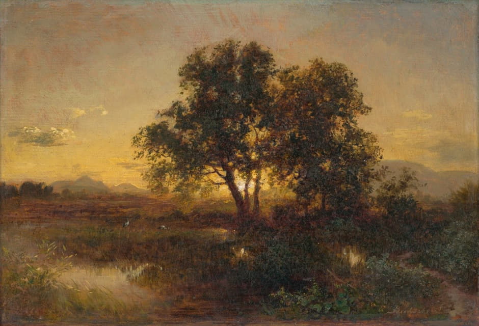 Alexander Brodszky - Early Evening Landscape