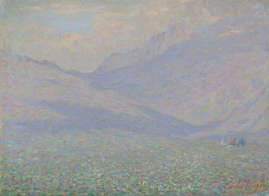 Emilio Longoni - Landscape In Valtellina