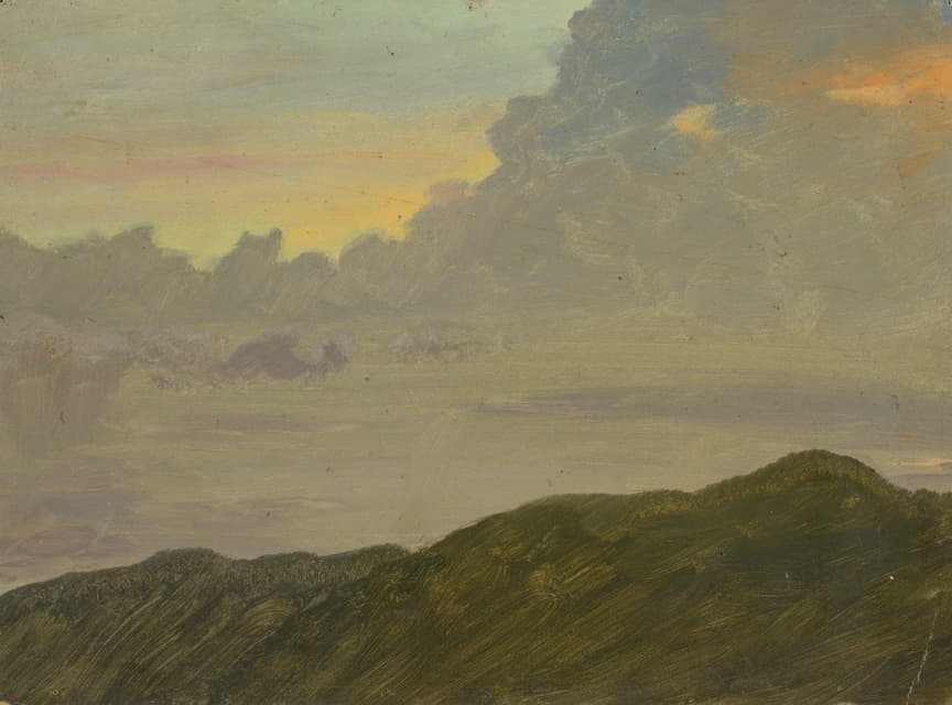 Frederic Edwin Church - Hilltop and Clouds