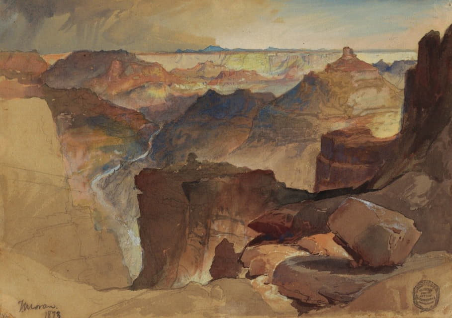 Frederic Edwin Church - View from Powell’s Plateau, Grand Canyon, Colorado