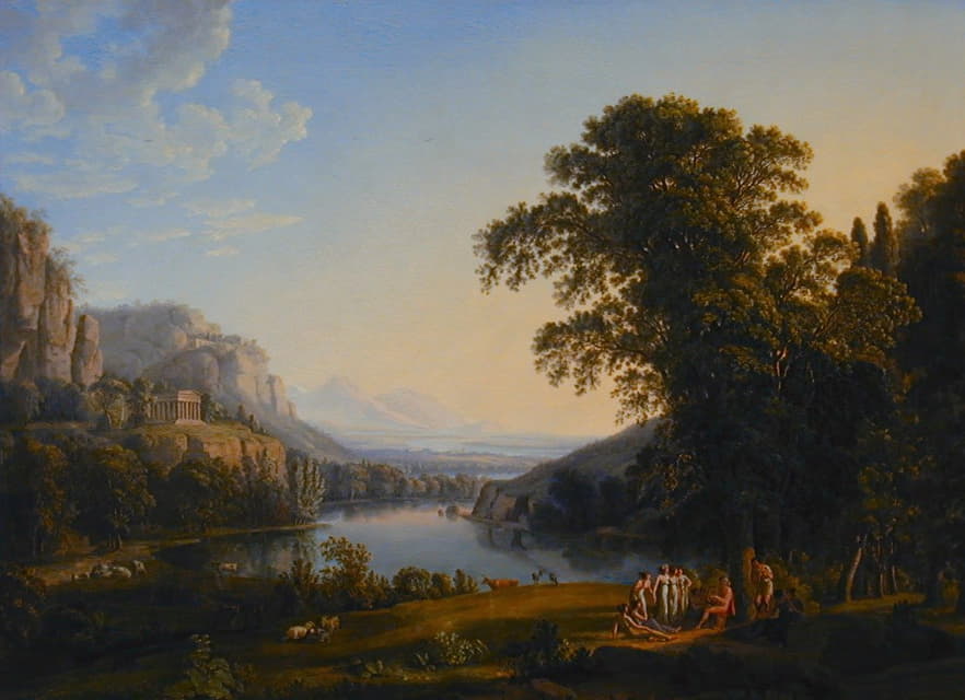 Ludwig Philipp Strack - Arcadian Landscape