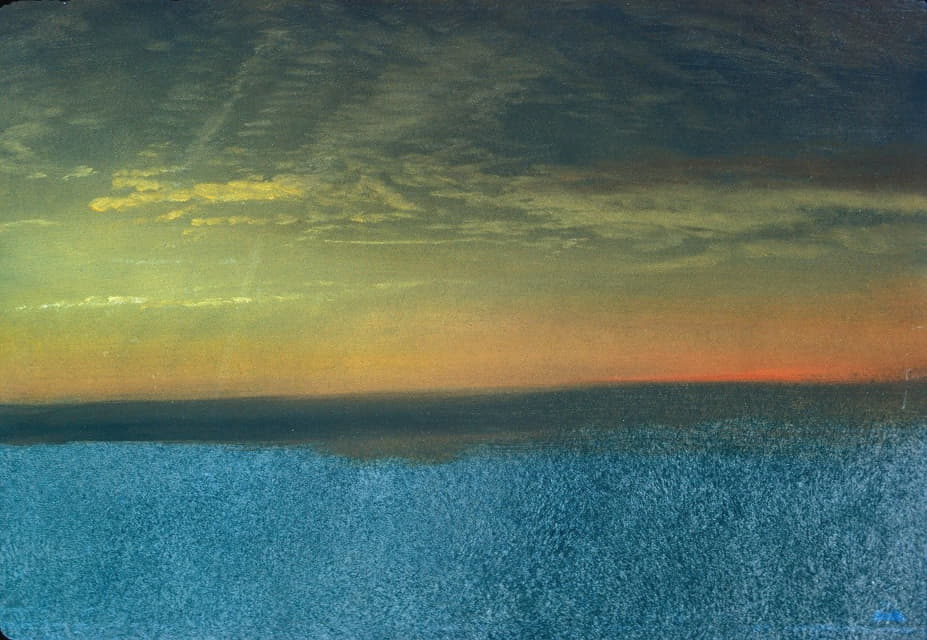 Albert Bierstadt - Cloud Study with Sunset