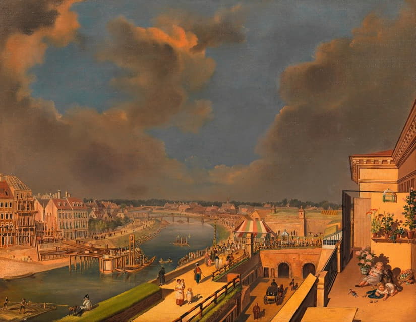 Franz Maleck von Werthenfels - Bau der Ferdinandsbrücke über den Donaukanal