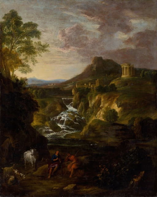 Gaspard Dughet - Landscape with the Cascades of Tivoli
