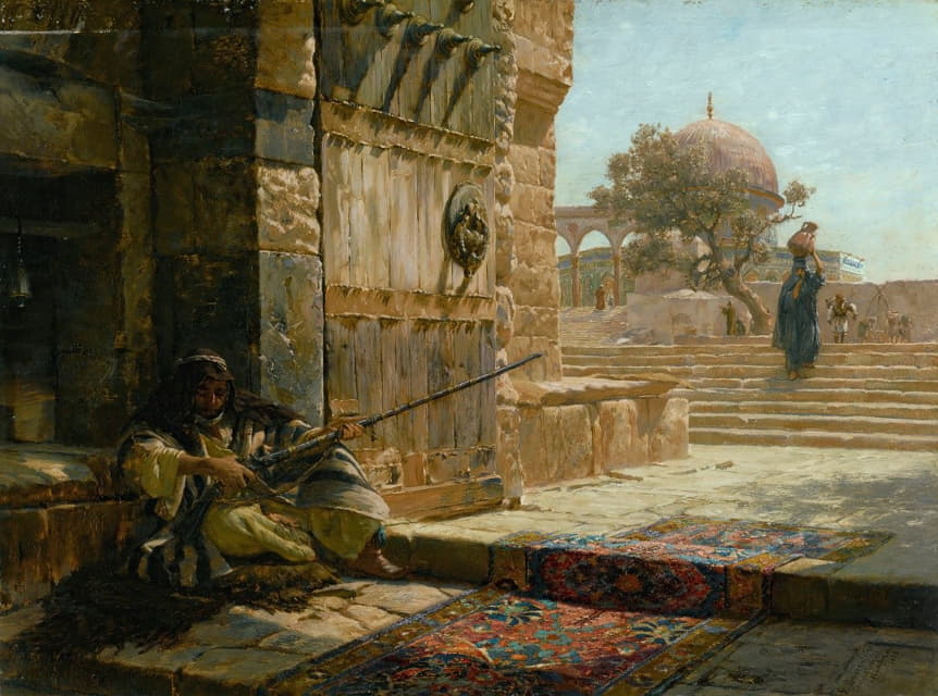 耶路撒冷圣殿山入口处的哨兵