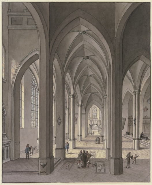 一座三中堂哥特式大厅教堂的唱诗堂，里面有穿着17世纪服装的职员雕像。==引用===外部链接==*