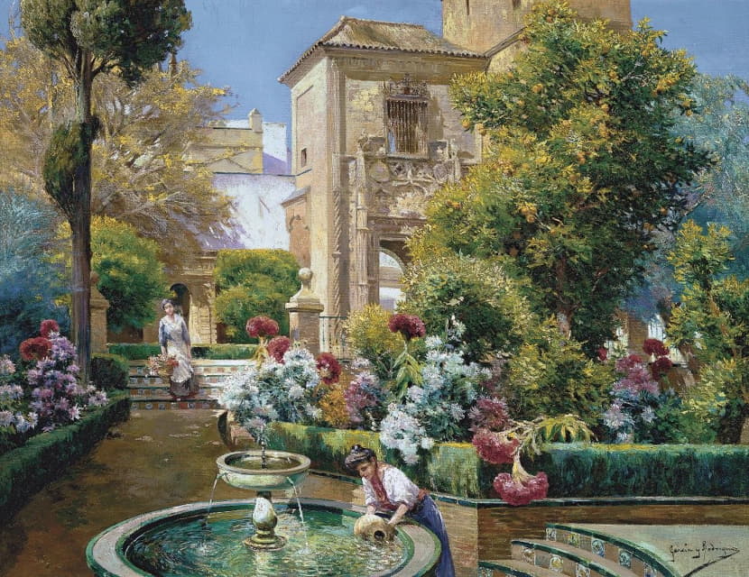 Manuel García y Rodríguez - The Alcazar Gardens, Seville